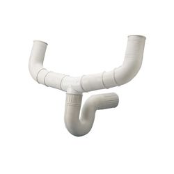 Sifón flexible doble.